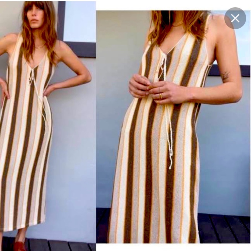 Zara rustic midi dress.